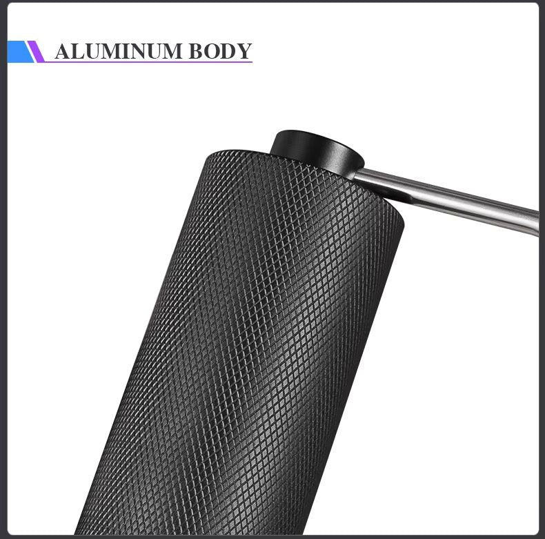 COFFA Manual Coffee Grinder | Stainless Steel Adjustable Burr Hand Crank