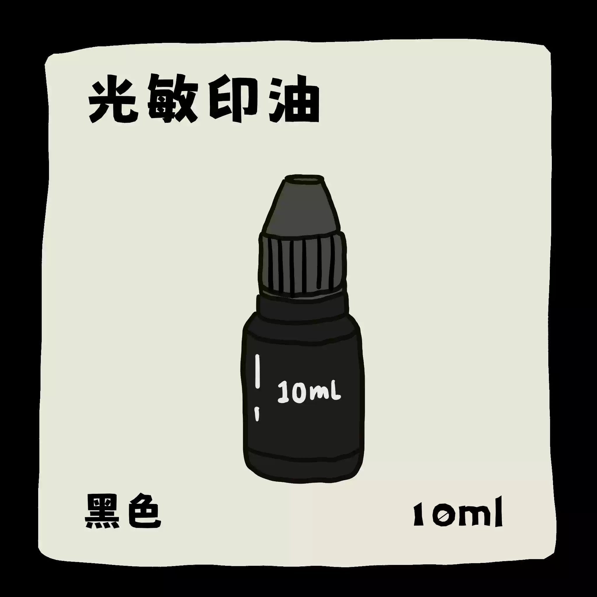 LuLuFun Studio Mini Portable Self-Inking Photosensitive Round Stamp