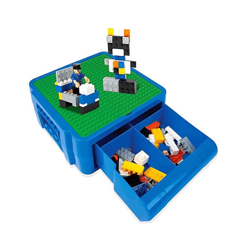 Block Tech Building Block Storage Case – Portable Toy Organizer Box