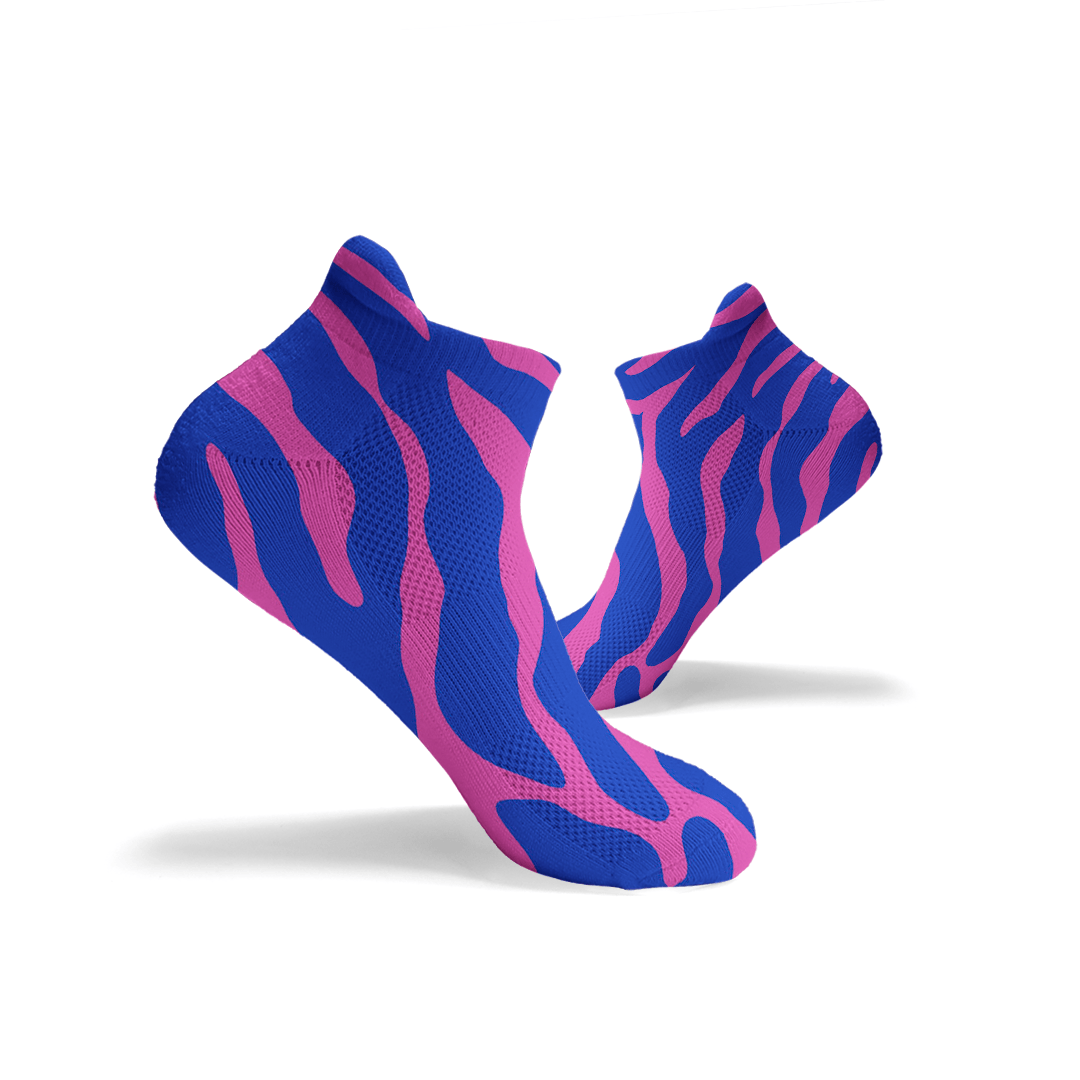 Zebra Print Ankle Socks