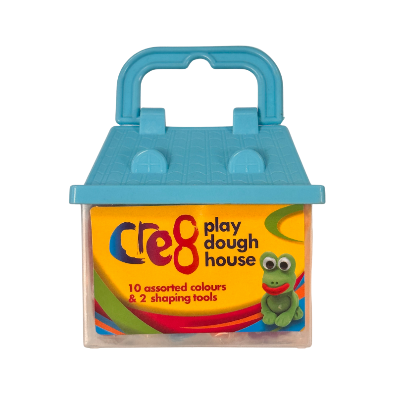 PoundFun Blue Play Dough House - Creative Modeling Clay Playset