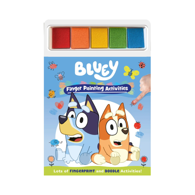 Bluey Finger Painting Book – Kids Creative Sensory Art Activity by PoundFun