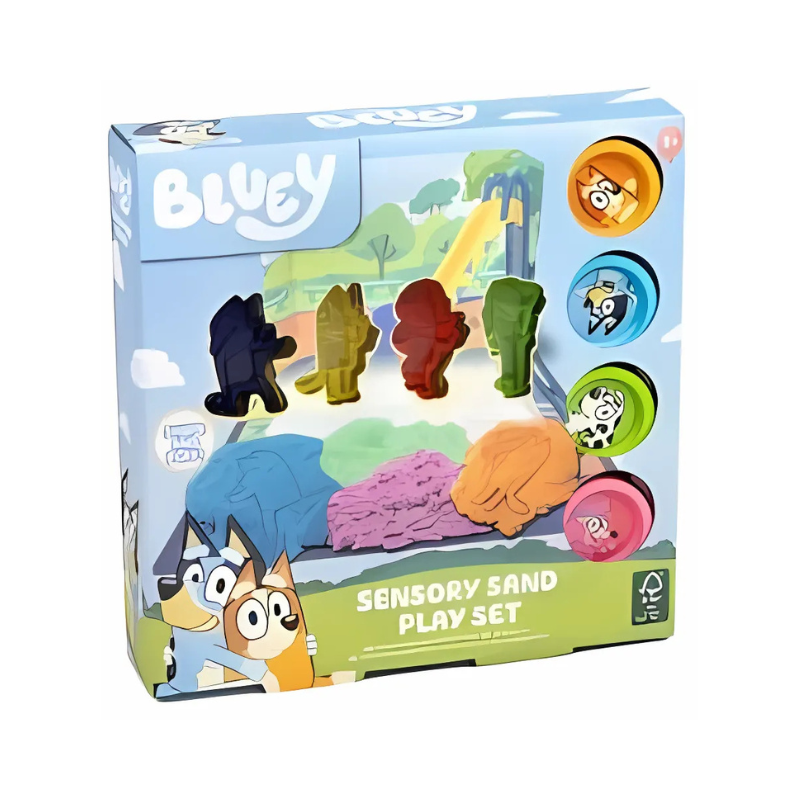 Bluey Sensory Sand Play Set by PoundFun – Kids Mouldable Sand Toy