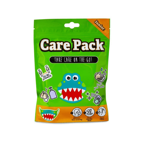 PoundFun Dinosaur Travel Care Pack – Kids Hygiene Kit with Face Mask