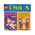PoundFun Boys Mini Colouring & Activity Books - 6 Pack Travel Set