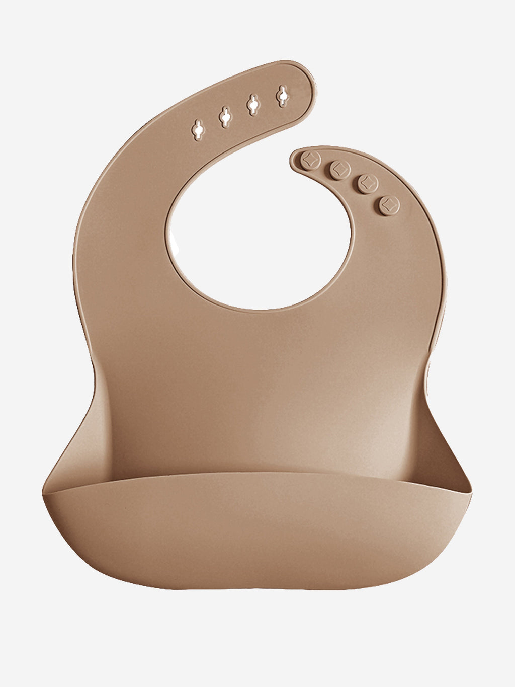 Bloom Bambini Silicone Baby Bib – Waterproof Adjustable Bib in Brown