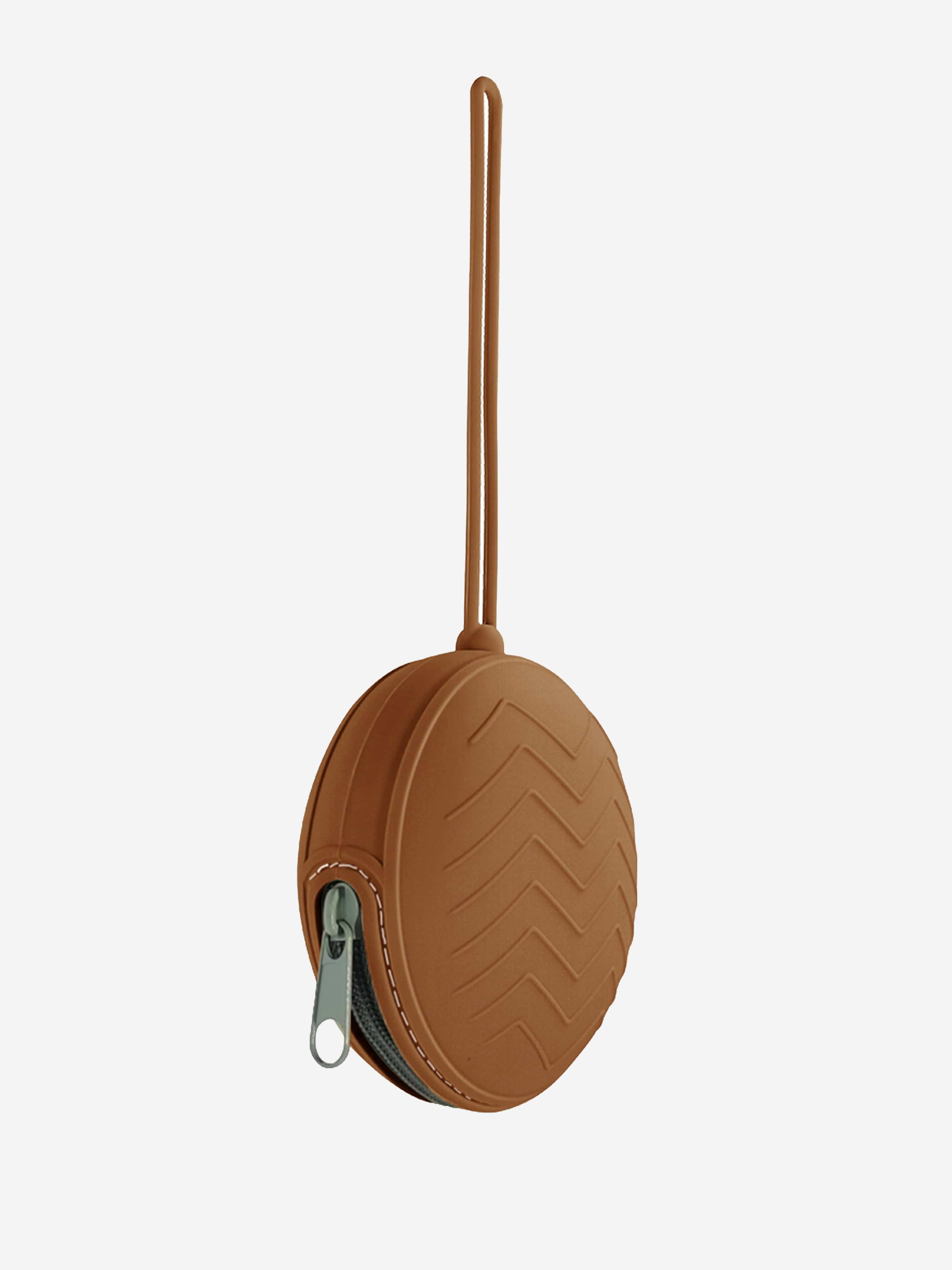 Bloom Bambini Silicone Pacifier Round Case - Brown Protective Holder
