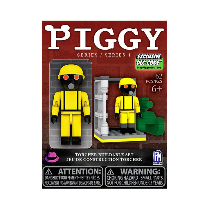 Piggy Series 1 Buildable Construction Set with Posable Figure by Snaps