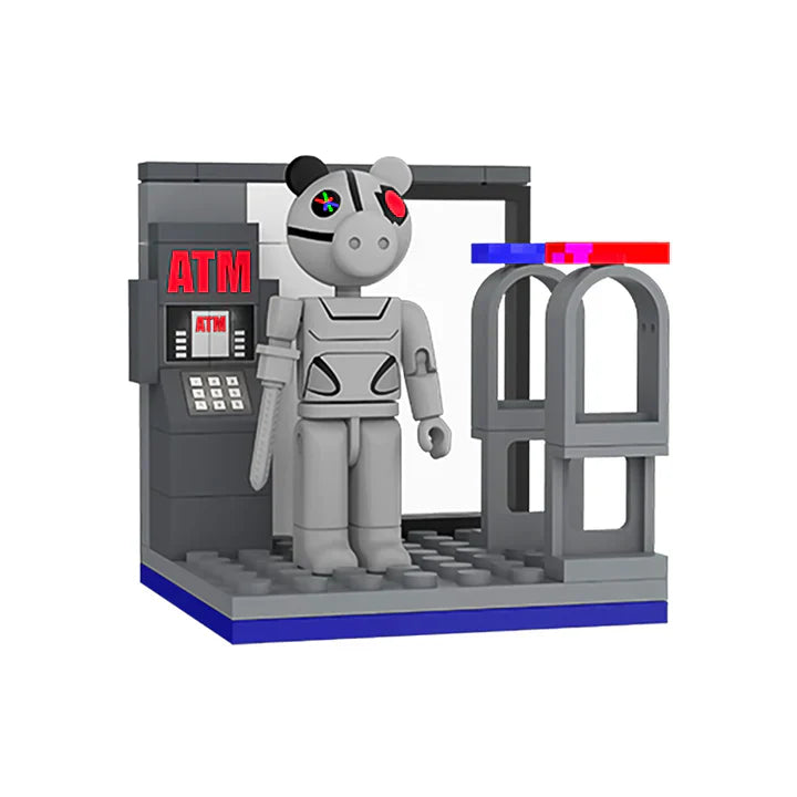 Piggy Series 1 Buildable Construction Set with Posable Figure by Snaps