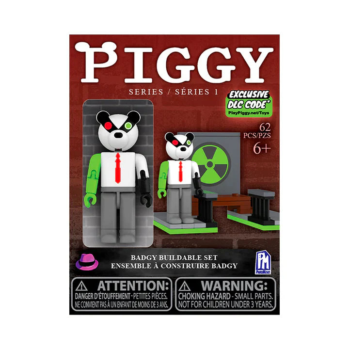 Piggy Series 1 Buildable Construction Set with Posable Figure by Snaps