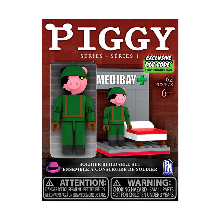Piggy Series 1 Buildable Construction Set with Posable Figure by Snaps