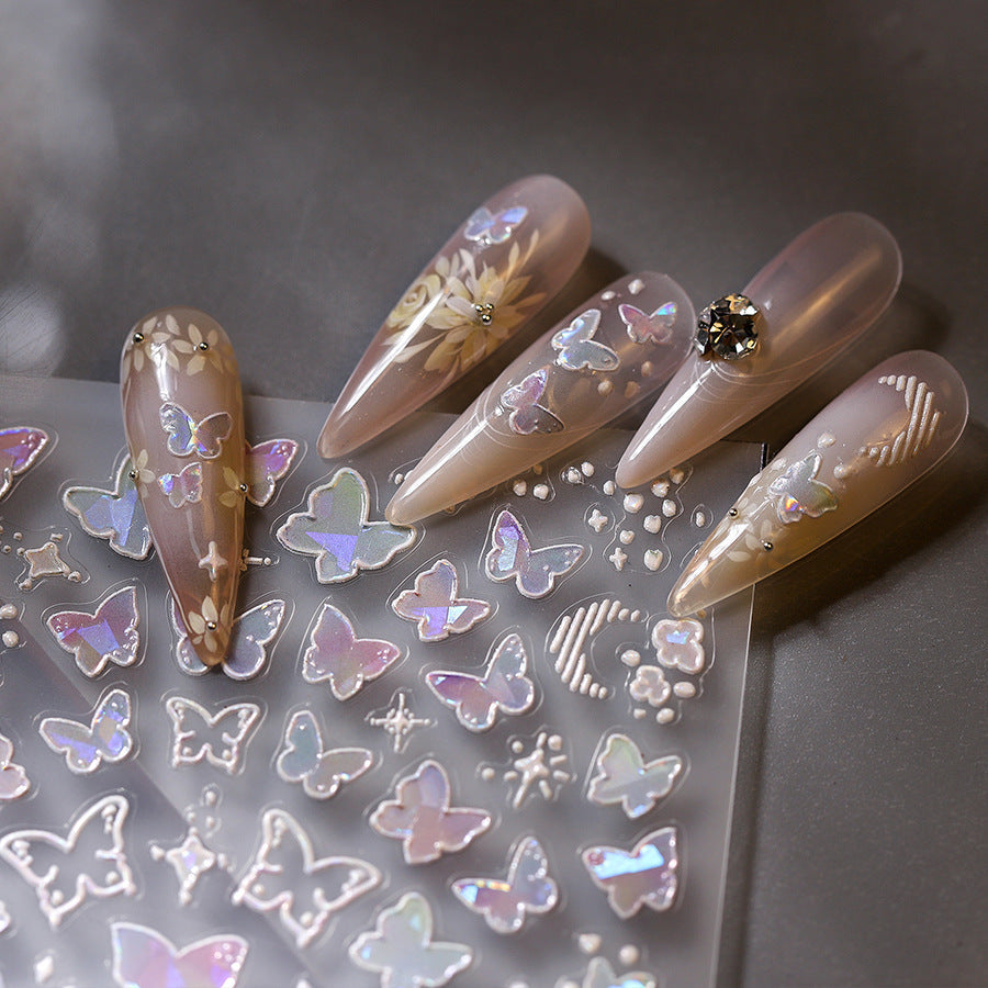 Butterfly Dream Nail Deco Stickers | LuLuFun Studio DIY Nail Art Decals