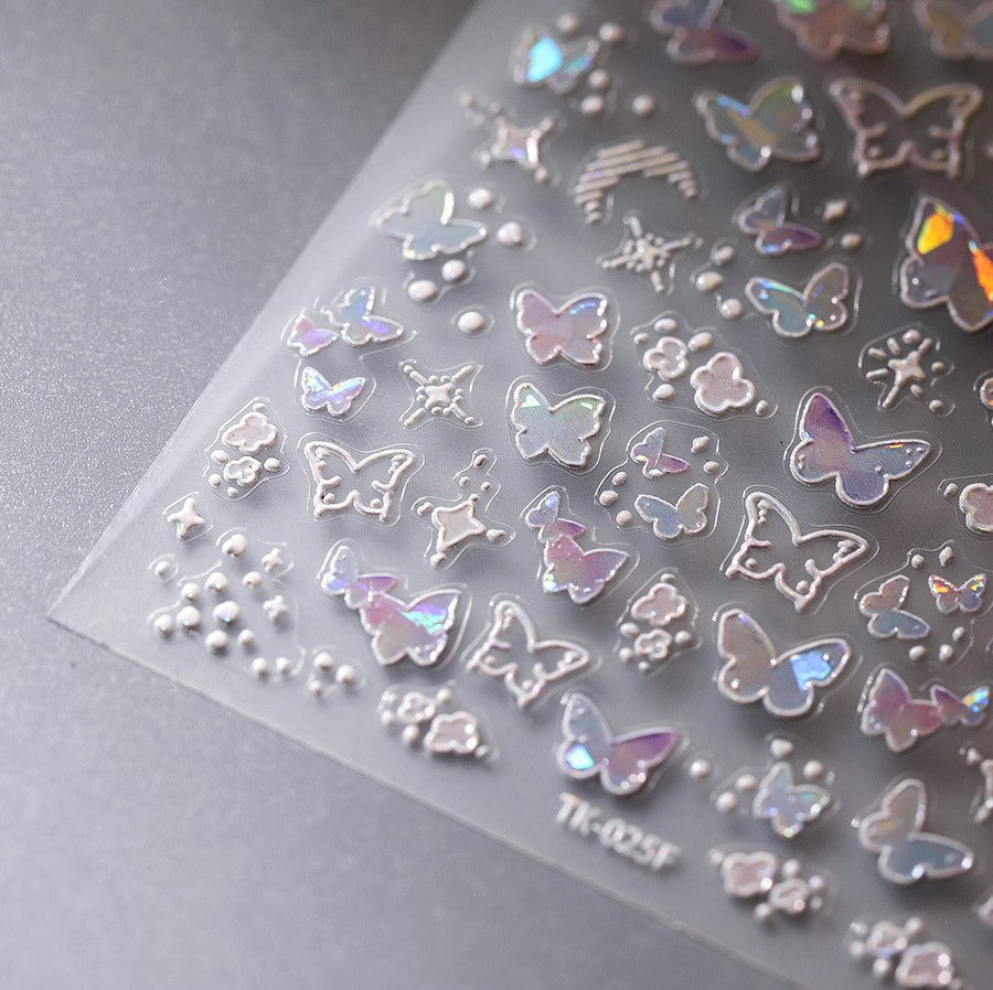 Butterfly Dream Nail Deco Stickers | LuLuFun Studio DIY Nail Art Decals