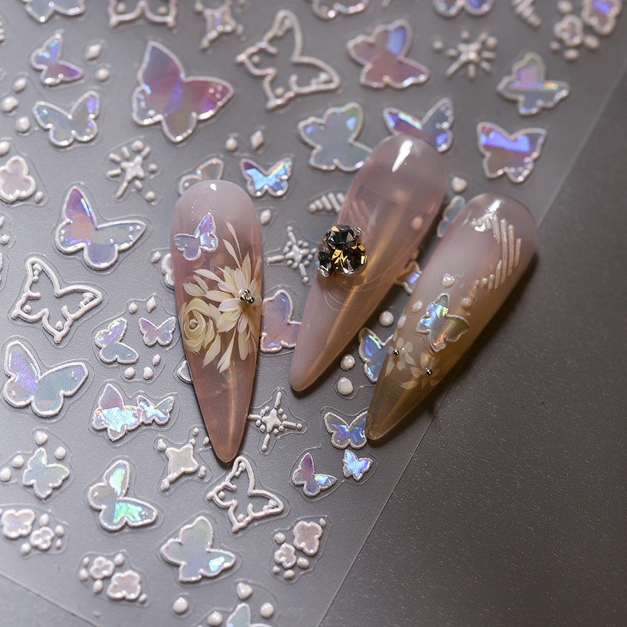 Butterfly Dream Nail Deco Stickers | LuLuFun Studio DIY Nail Art Decals