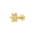 Gecko Jewellery Flower Labret Stud Earring | Recycled Sterling Silver