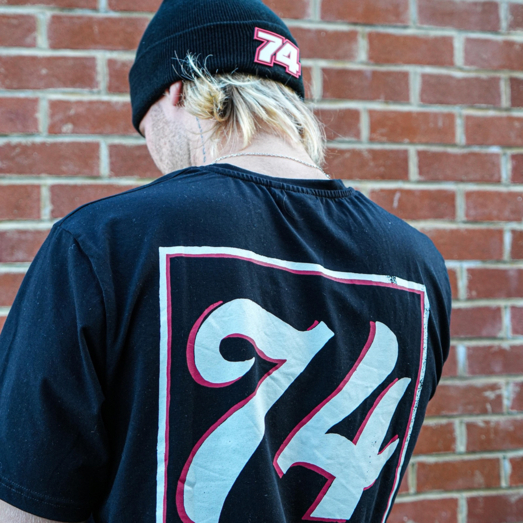 Davey Todd 74 Isle of Man TT Racing Tee – Uggly and Co Black Cotton