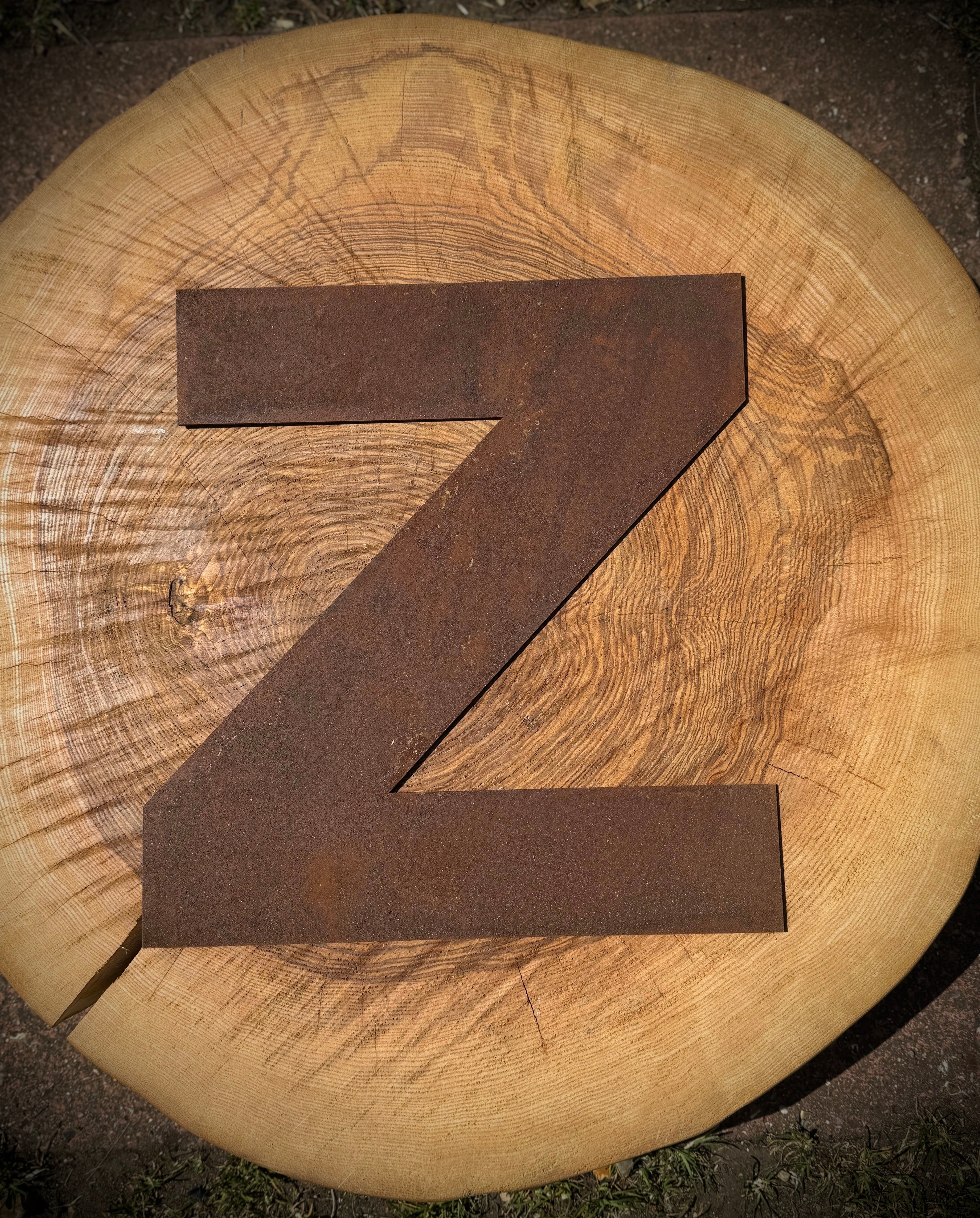12-Inch Rusty Metal Letters by Rustic Warehouse Norfolk | Industrial Signage
