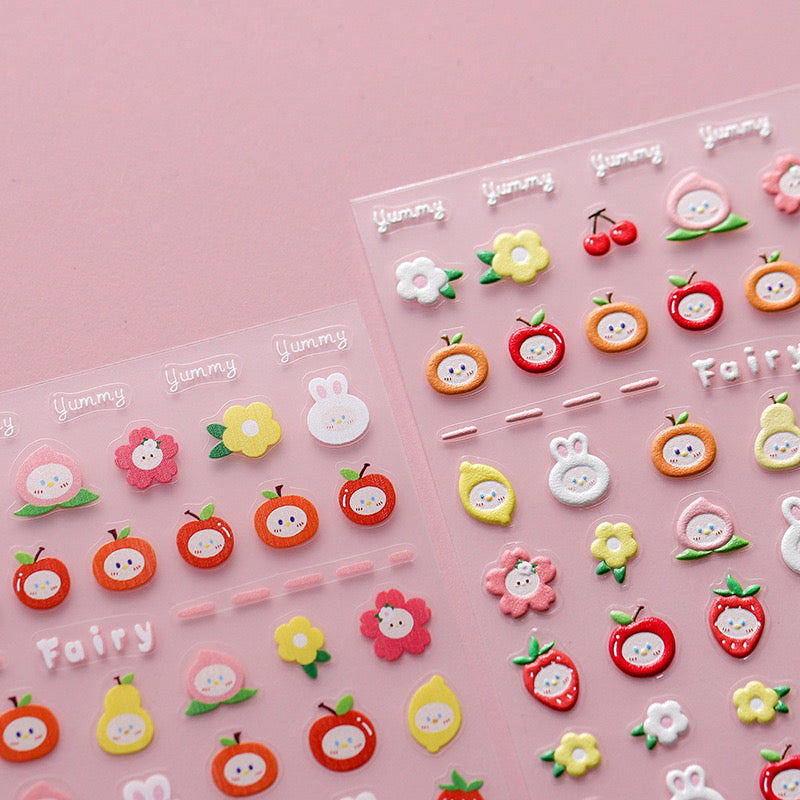 Fruit Garden Nail Deco Stickers | LuLuFun Studio Cute Manicure Decals