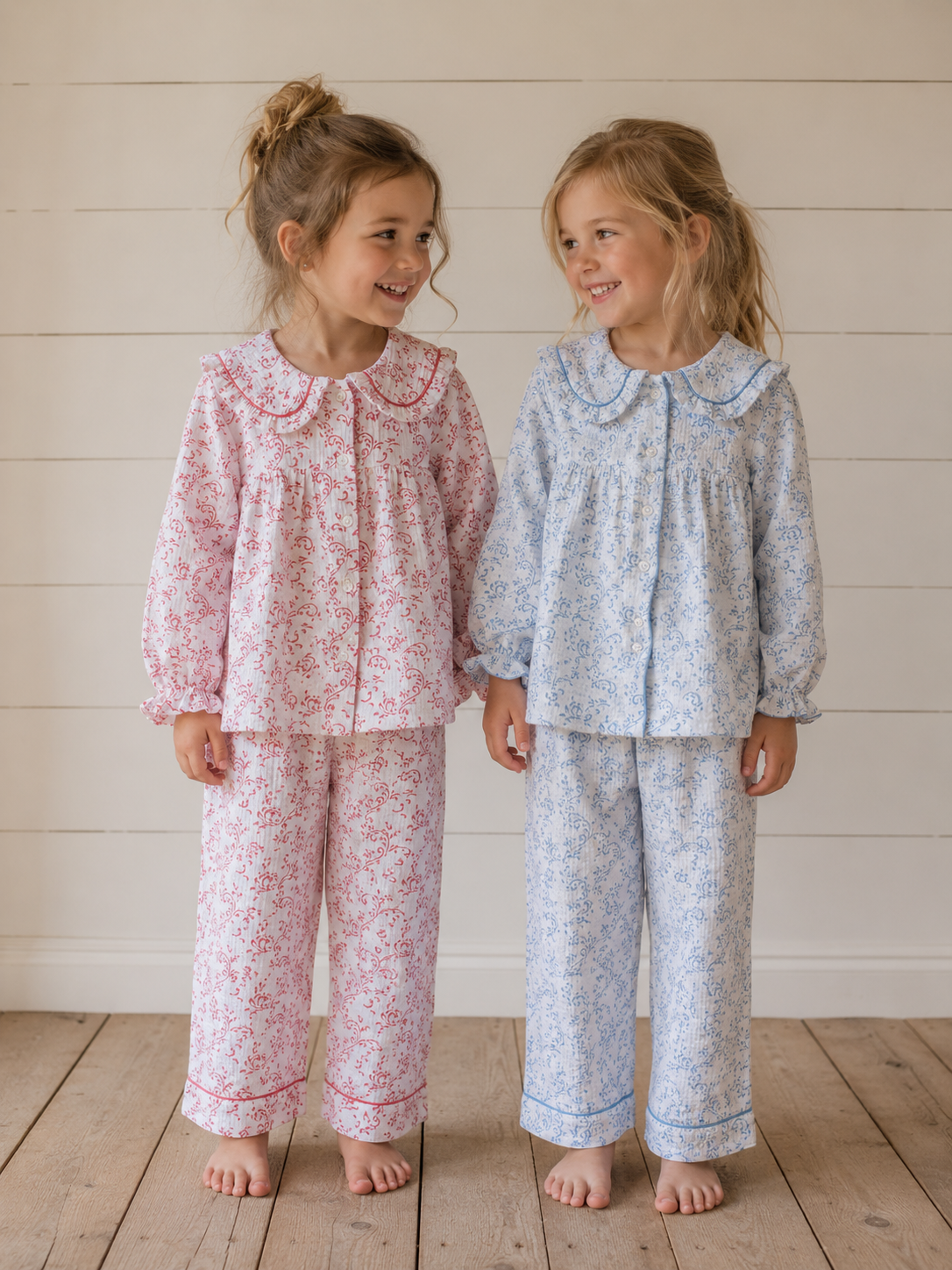 Pink Paisley Organic Muslin Pyjamas