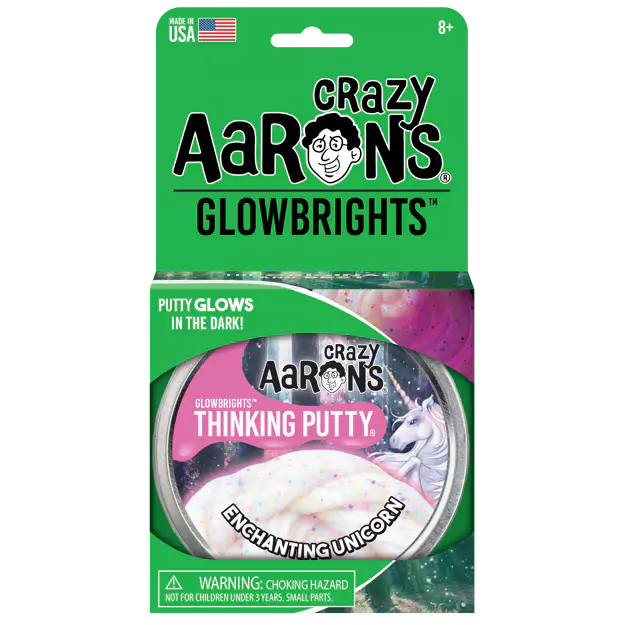 Crazy Aaron's Enchanting Unicorn Glow-in-the-Dark Thinking Putty – 3.2oz