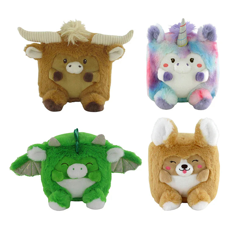 Cutie Cubes 5.5" Cube Plush Toy by Snaps – Soft Collectible Stuffed Animal