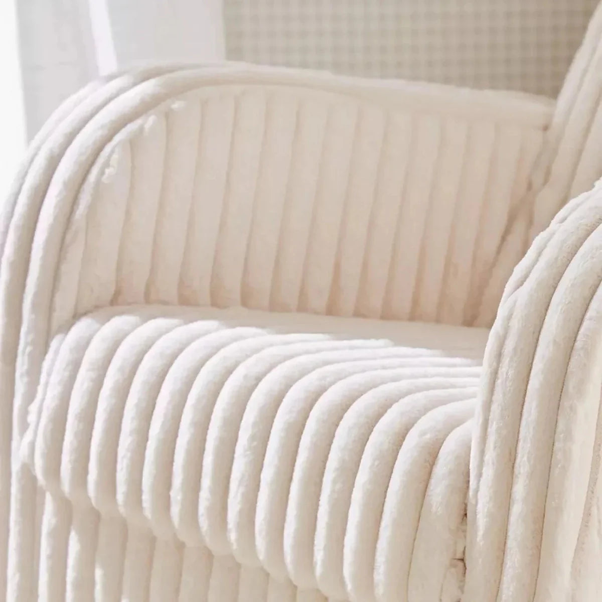 CuddleCo Etta Nursing Chair - Faux Fur Cream - image 5