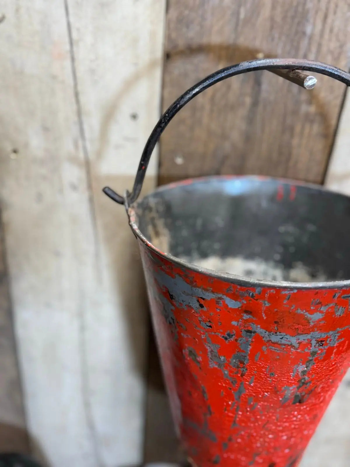 Rustic Warehouse Norfolk Vintage Galvanised Metal Hanging Fire Bucket