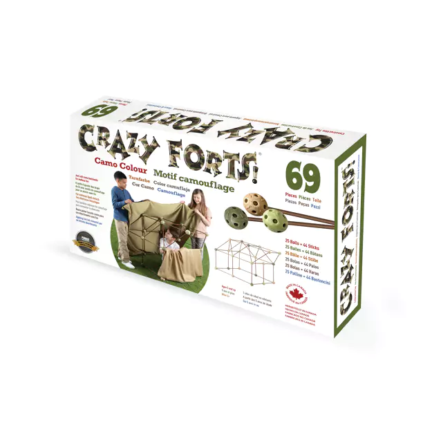 Crazy Forts! Kids Building Toy Construction Set by Snaps - 69 Pieces