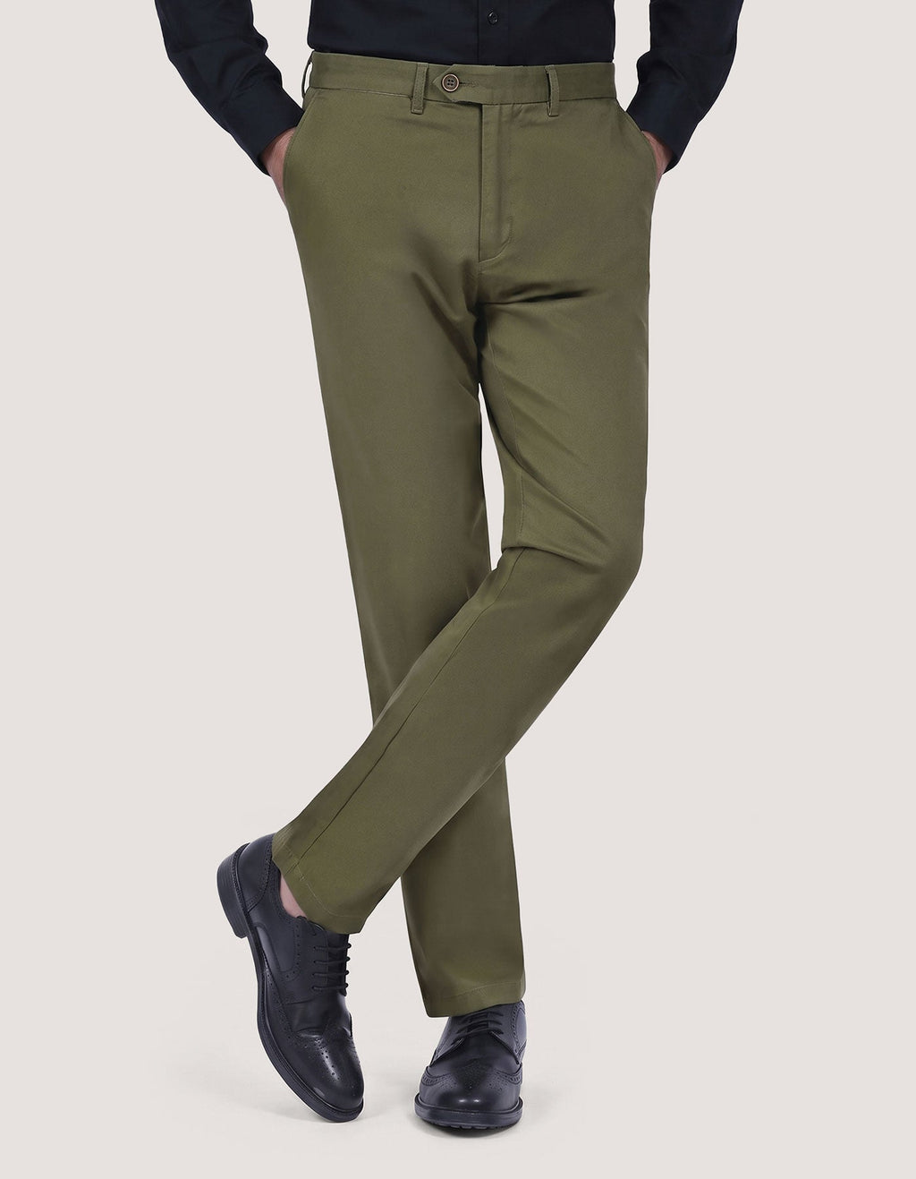 Twill Chino Trouser – Olive