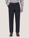 Plain Black Twill Chino Trouser