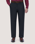 Plain Black Twill Chino Trouser