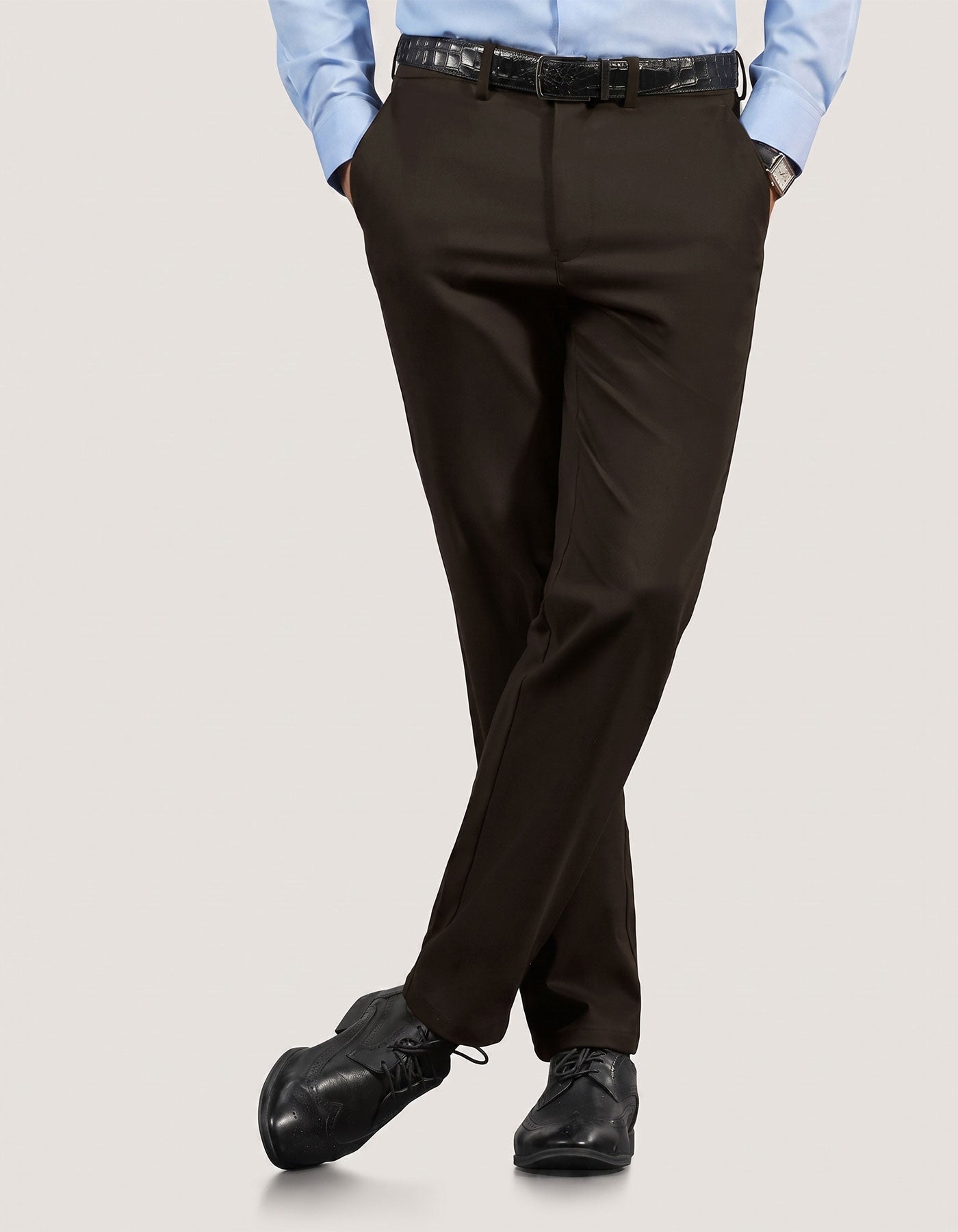 Chocolate Brown Moleskin Chino Trouser
