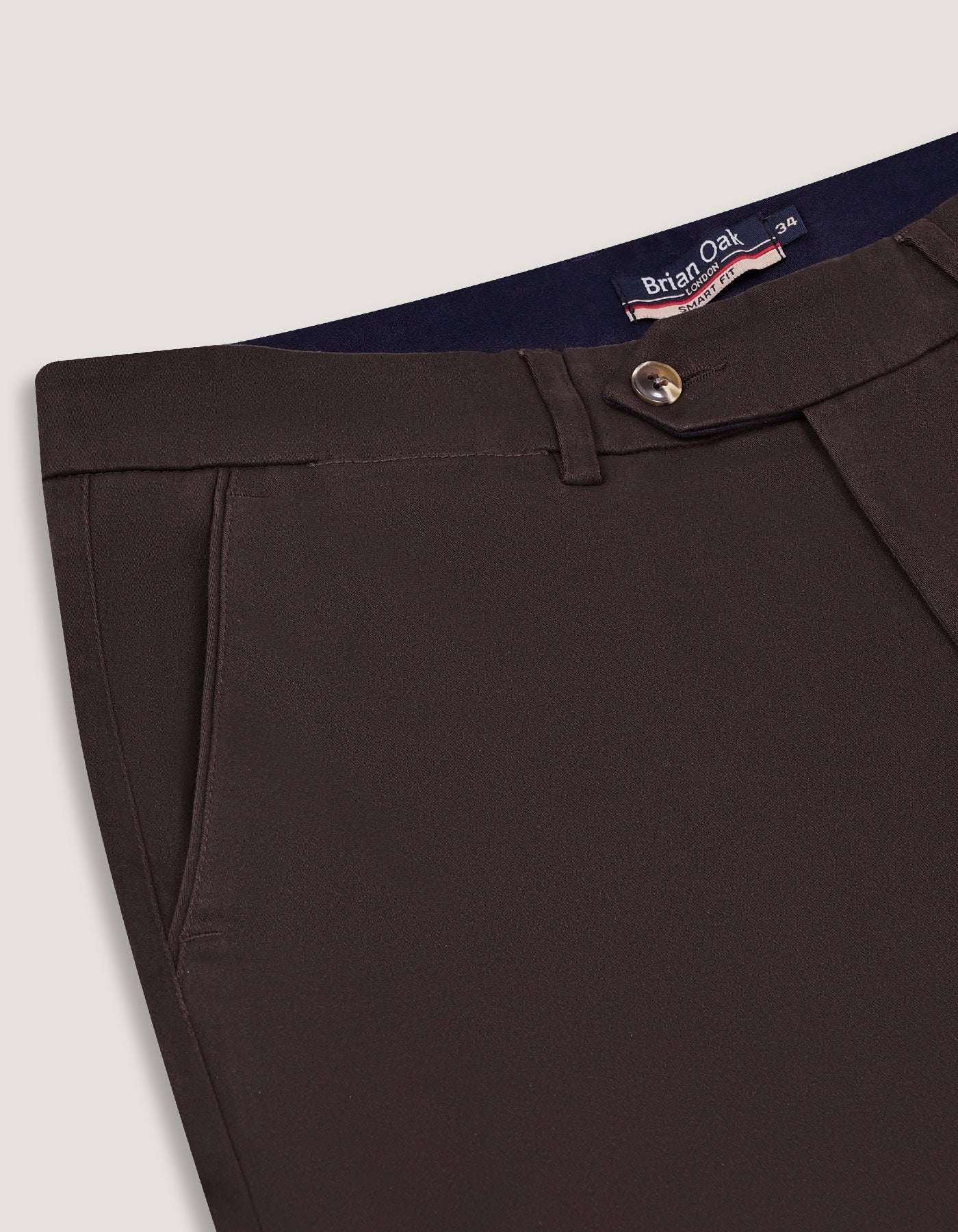 Chocolate Brown Moleskin Chino Trouser