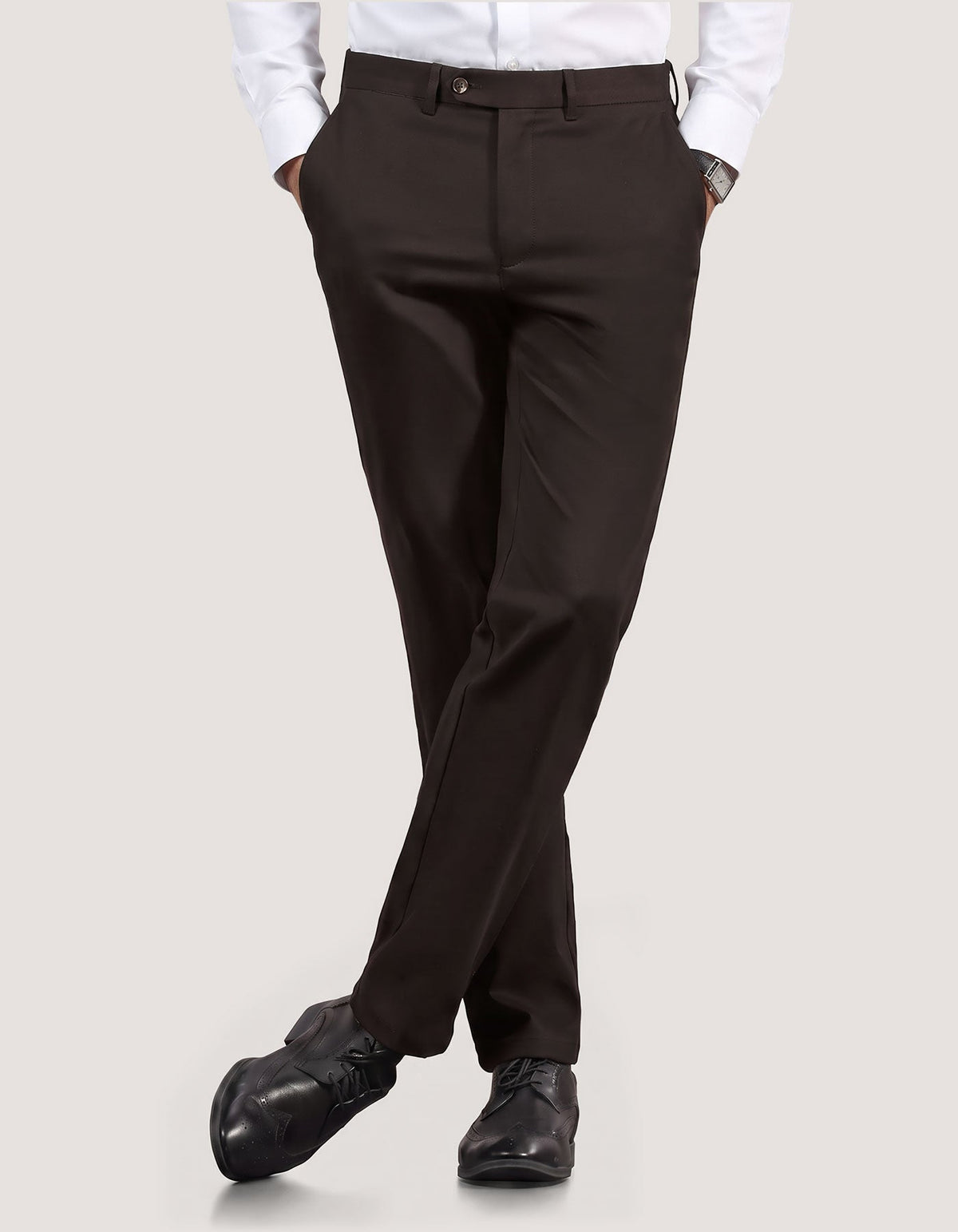 Chocolate Brown Moleskin Chino Trouser