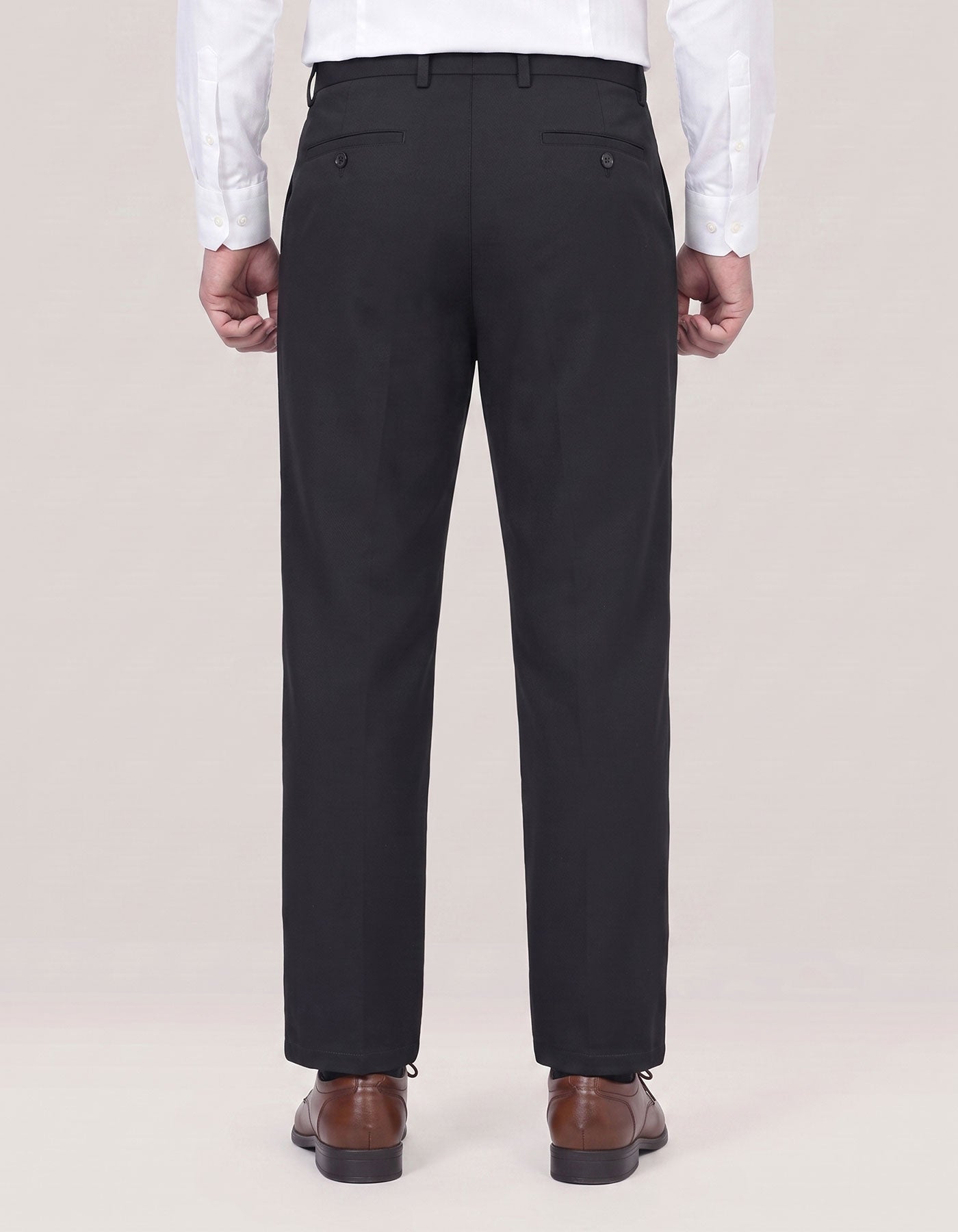 Smart Fit Black Chinos