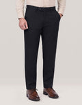 Black Smart Fit Textured Chino Trouser