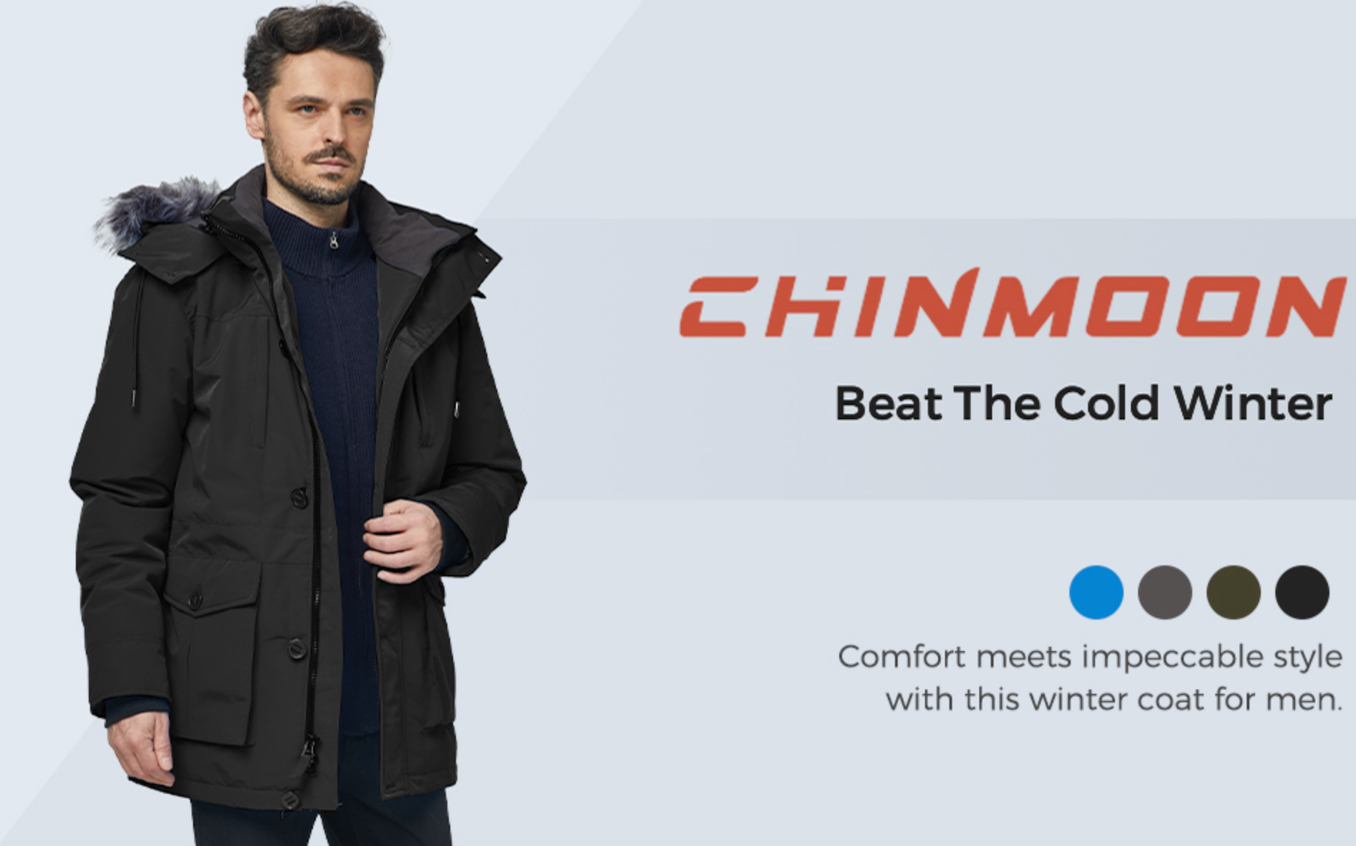 CHINMOON Men's Winter Puffer Coat | Waterproof Windproof Parka Jacket
