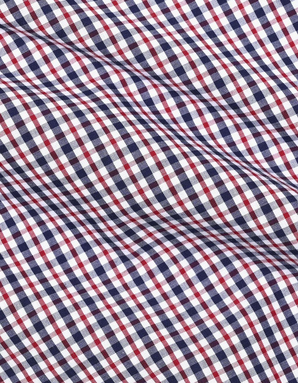 Easy Care Casual Check Shirt - Navy
