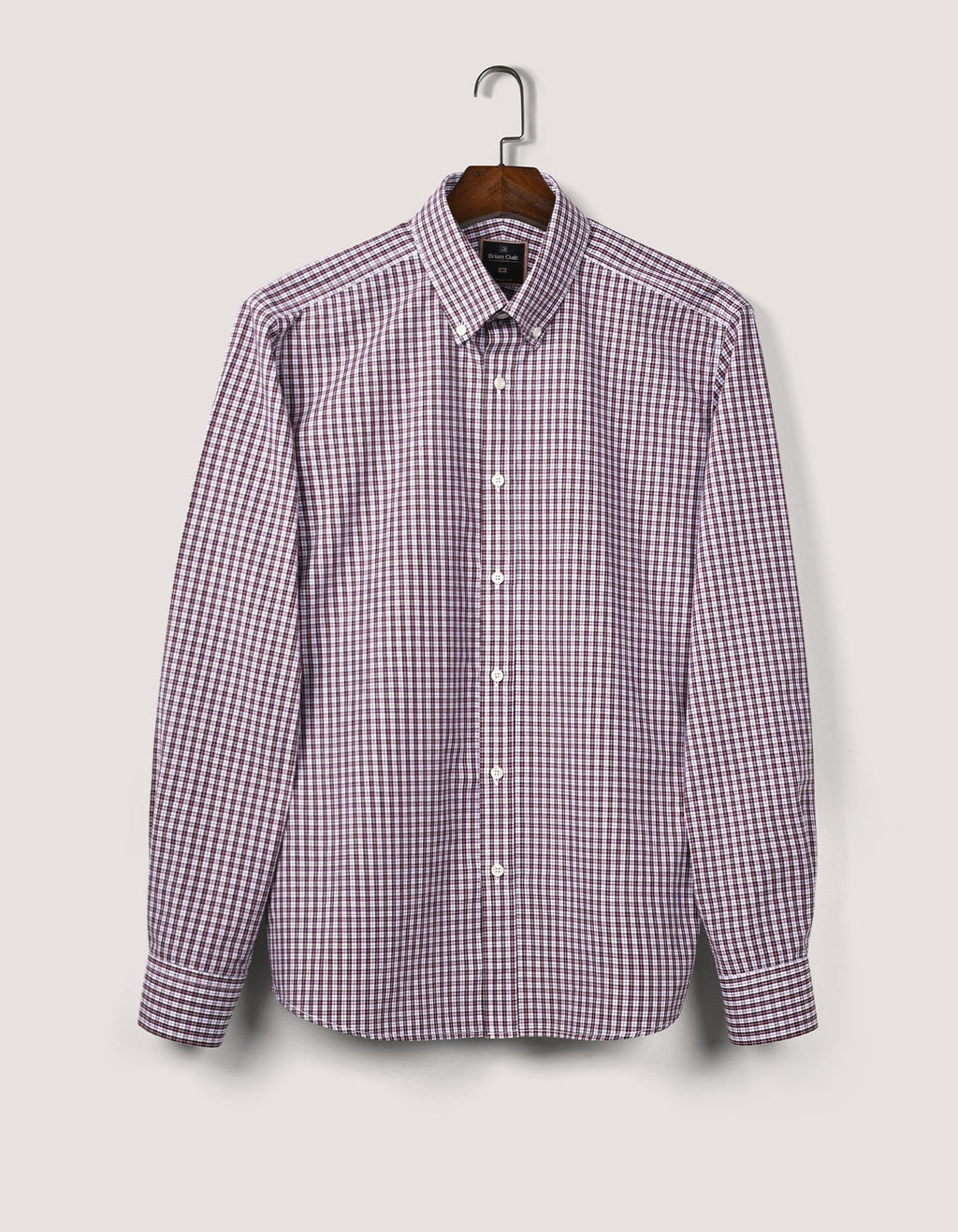 Maroon Casual Check Shirt