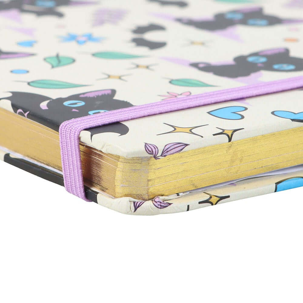 Kate's Clothing Cute & Creepy A5 Notebook with Amethyst Chip Pen