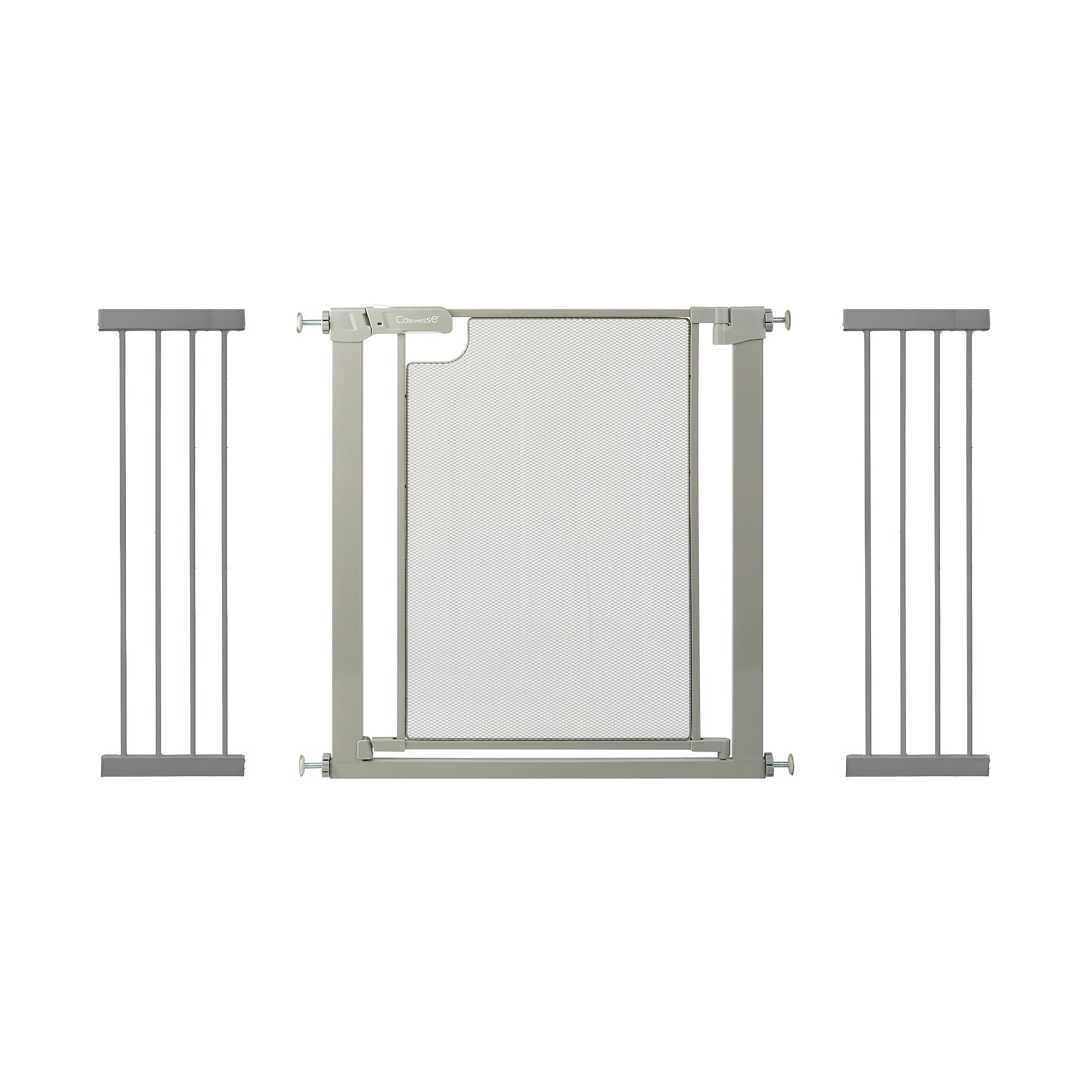 Callowesse Metal Mesh Baby Stair Gate - Ash Grey