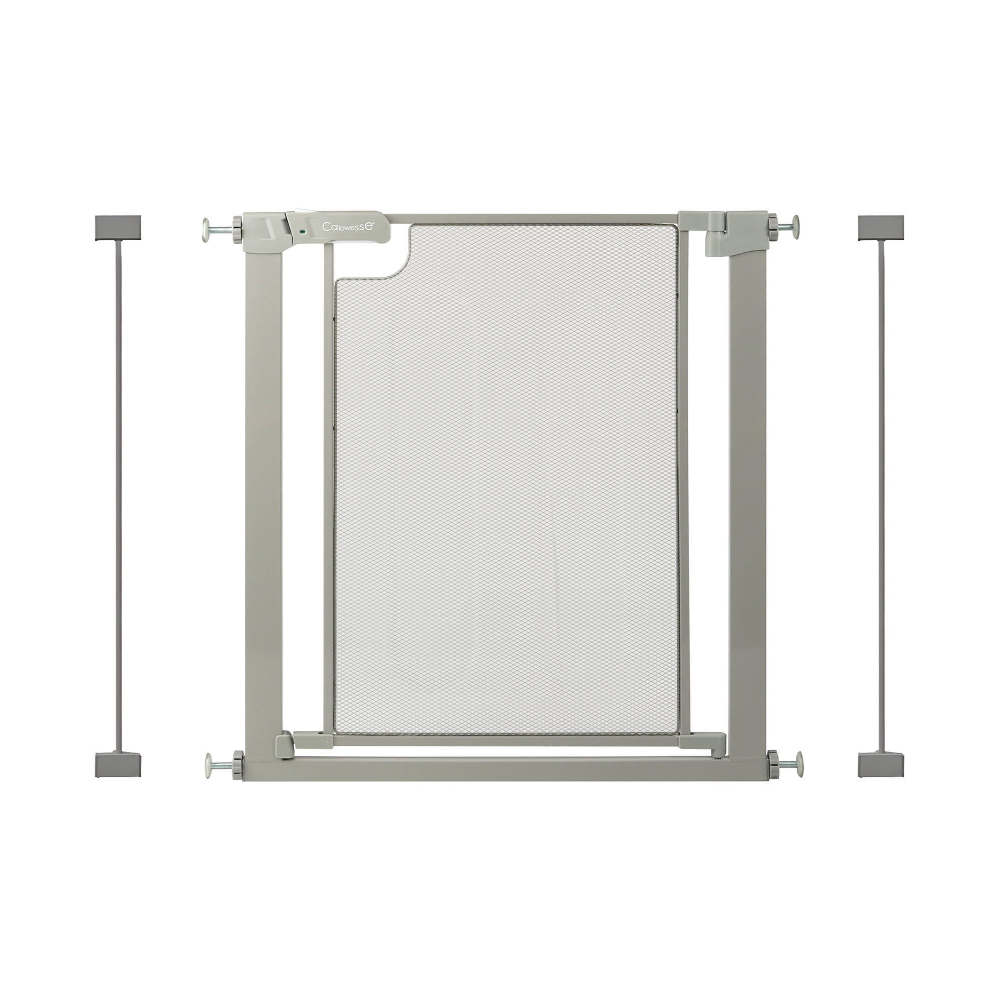 Callowesse Metal Mesh Baby Stair Gate - Ash Grey