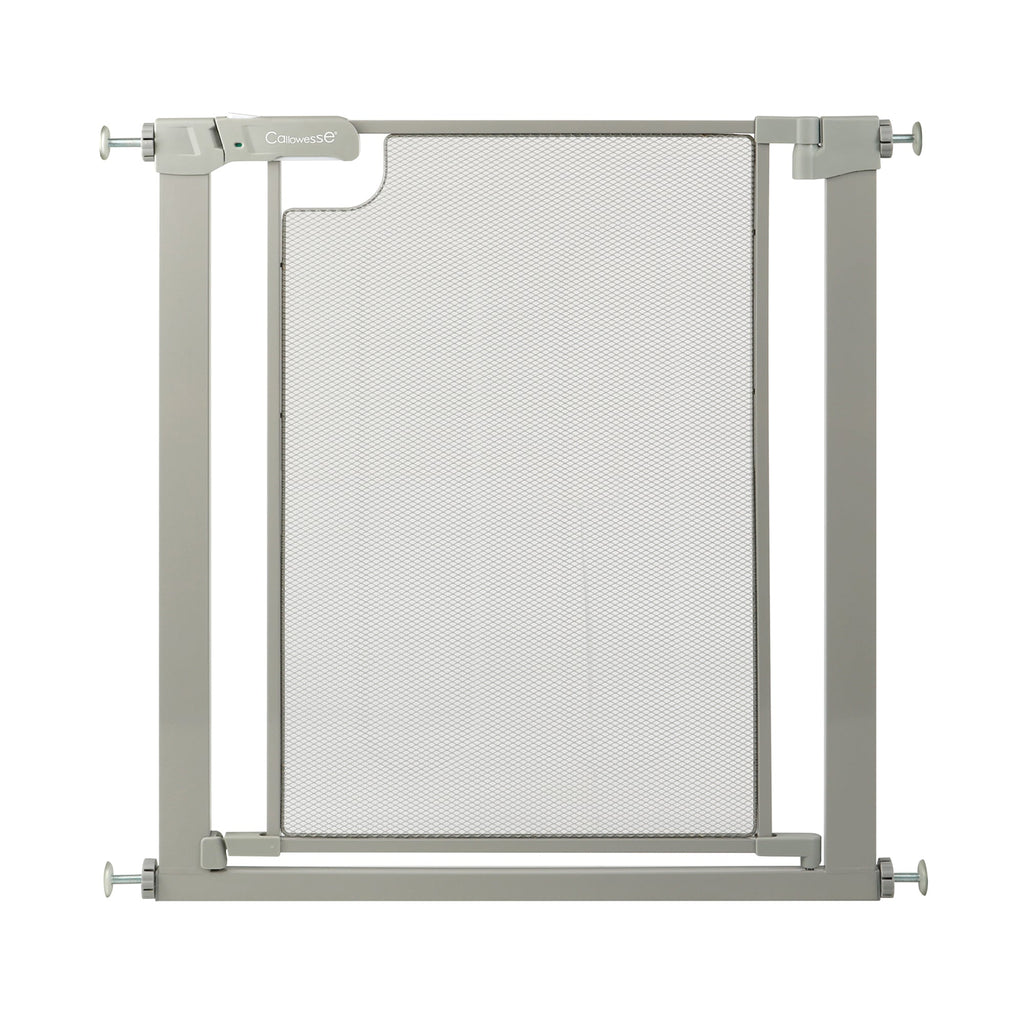 Callowesse Metal Mesh Baby Stair Gate - Ash Grey
