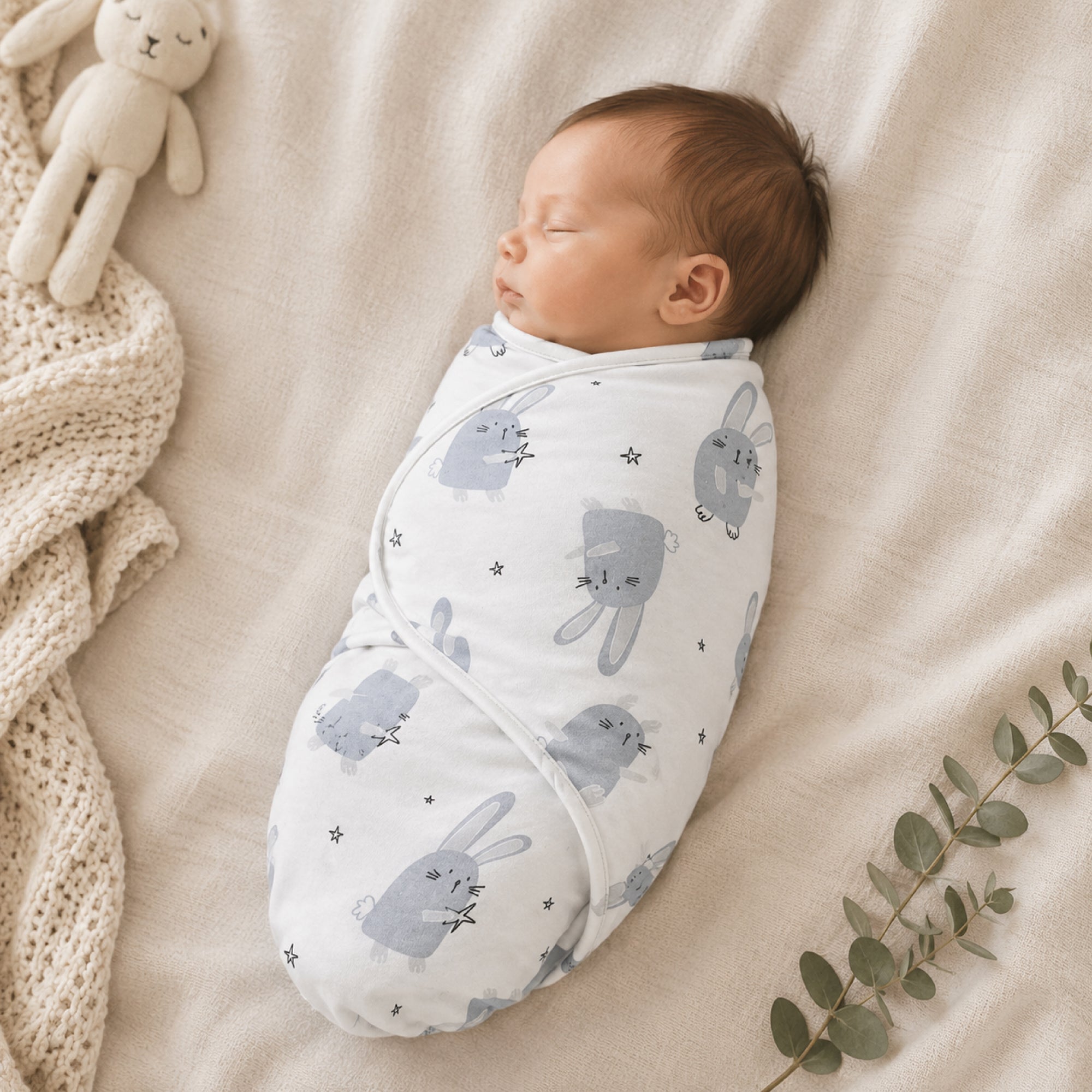 Callowesse Newborn Baby Swaddle 0-3 Months – Bunny Buddies
