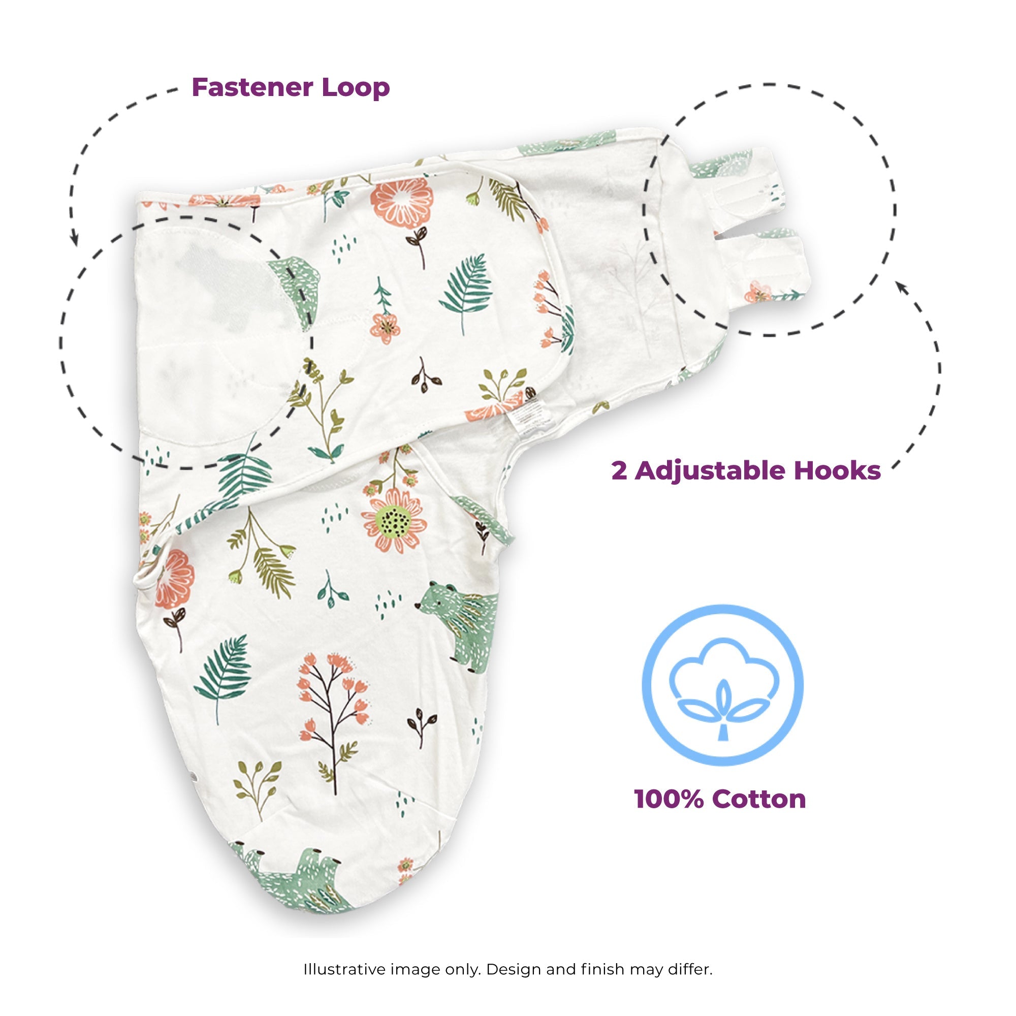 Callowesse Newborn Baby Swaddle 0-3 Months – Bears and Blossoms