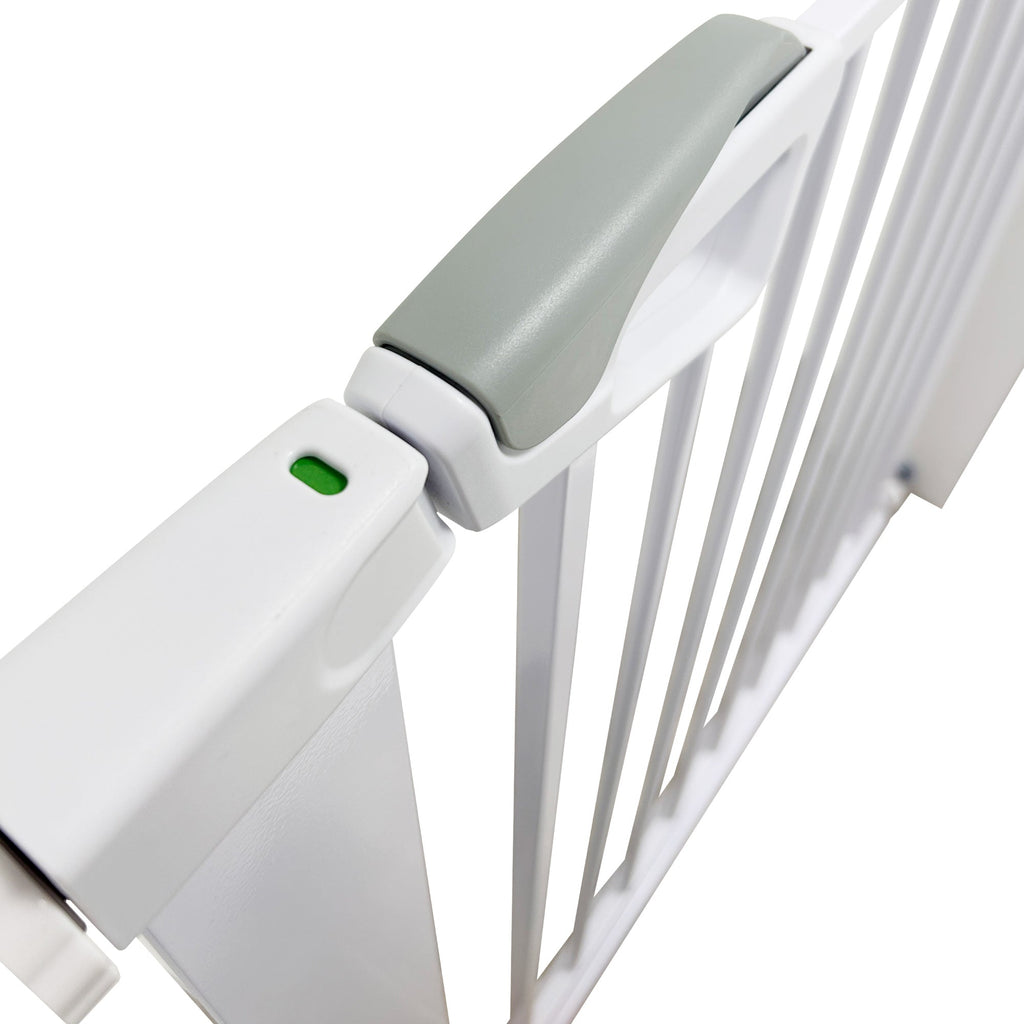 Callowesse Kishu Baby & Toddler Pressure Fit Door & Stair Safety Gate | 75-82cm x H77cm - White