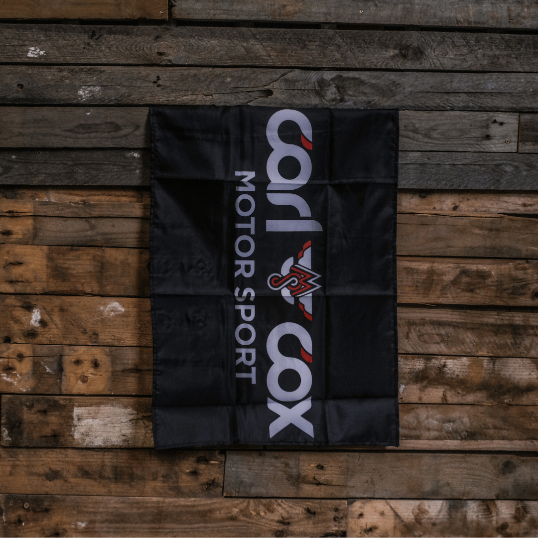 Carl Cox Motorsport Paddock Flag – Uggly and Co Team Racing Merchandise