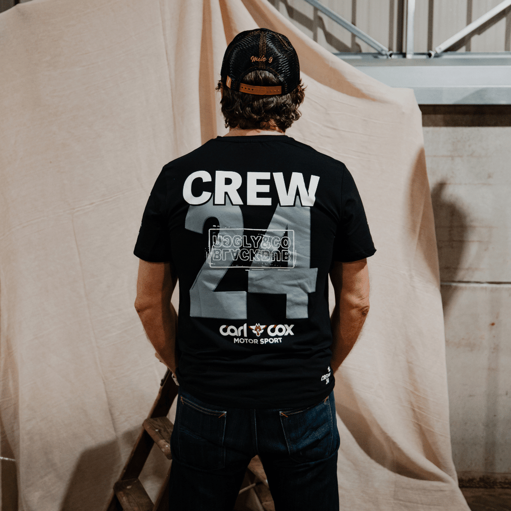 Uggly and Co Black Dub 2024 Crew T-Shirt | Heavyweight Cotton Tee