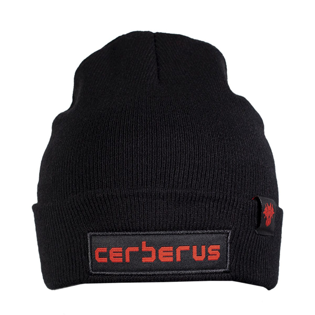 CERBERUS Strength CORE Beanie - Black Acrylic Knit Stretch-Fit Hat