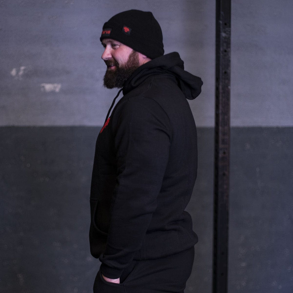CERBERUS Strength CORE Hoodie – Black Cotton Blend Pullover Sweatshirt
